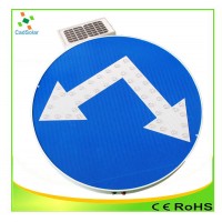 Led Round Solar Flashing Traffic Sign Traffic Lane Sign Board